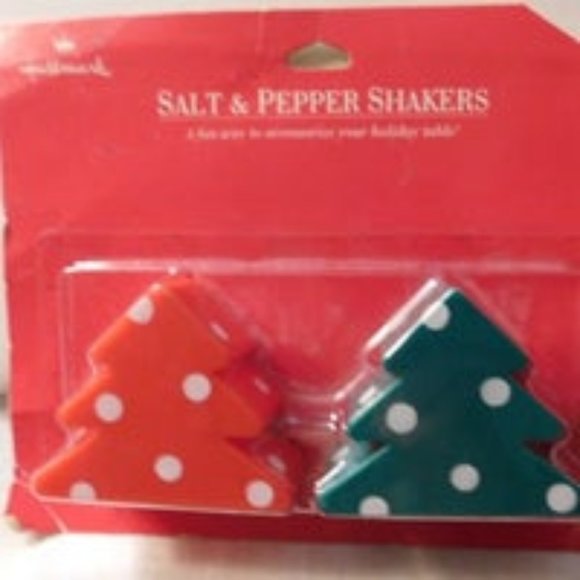 Hallmark Christmas Tree Salt and Pepper Shakers - Picture 1 of 4